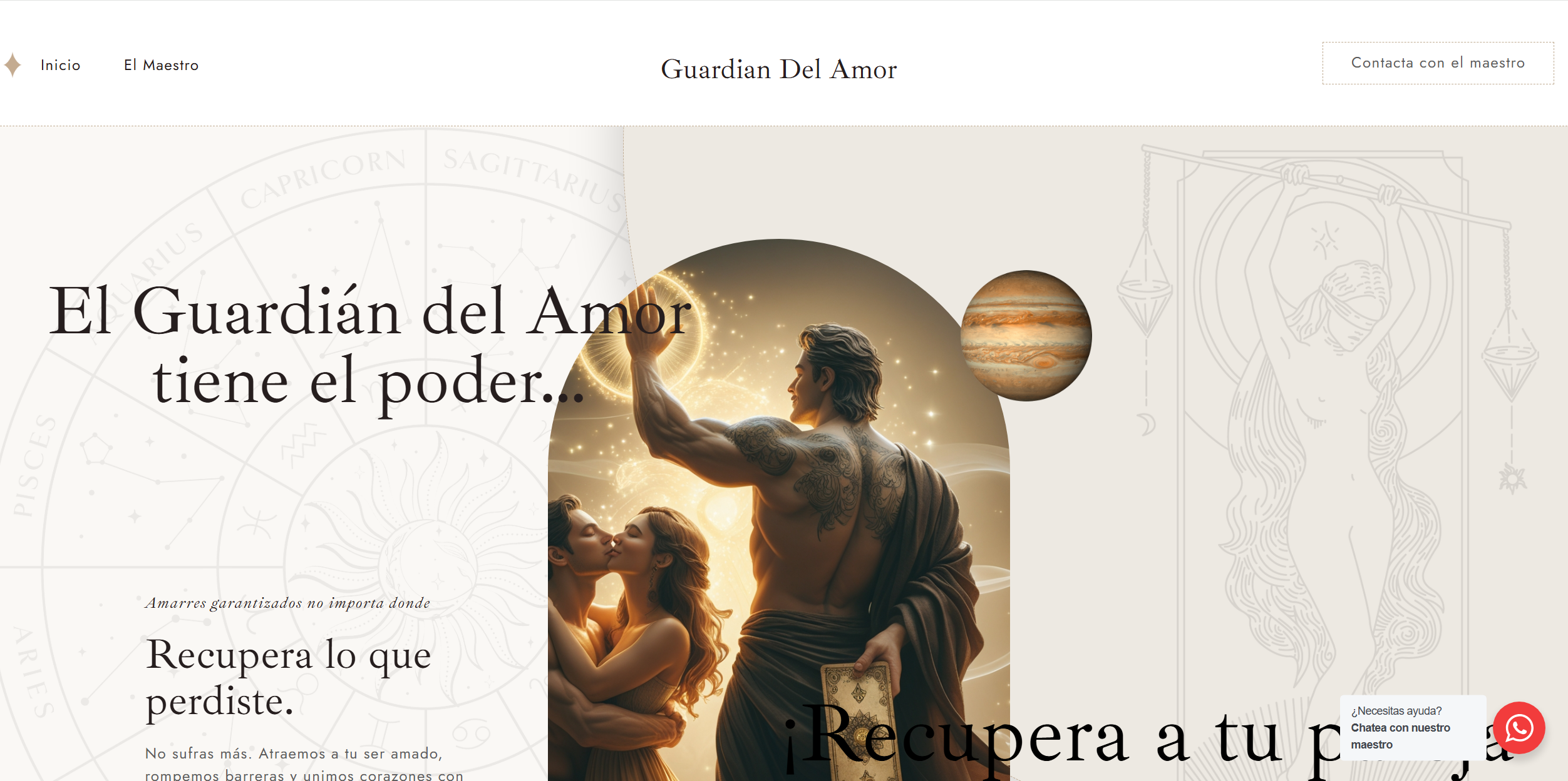 Diseño web Guardiandelamor Colombia